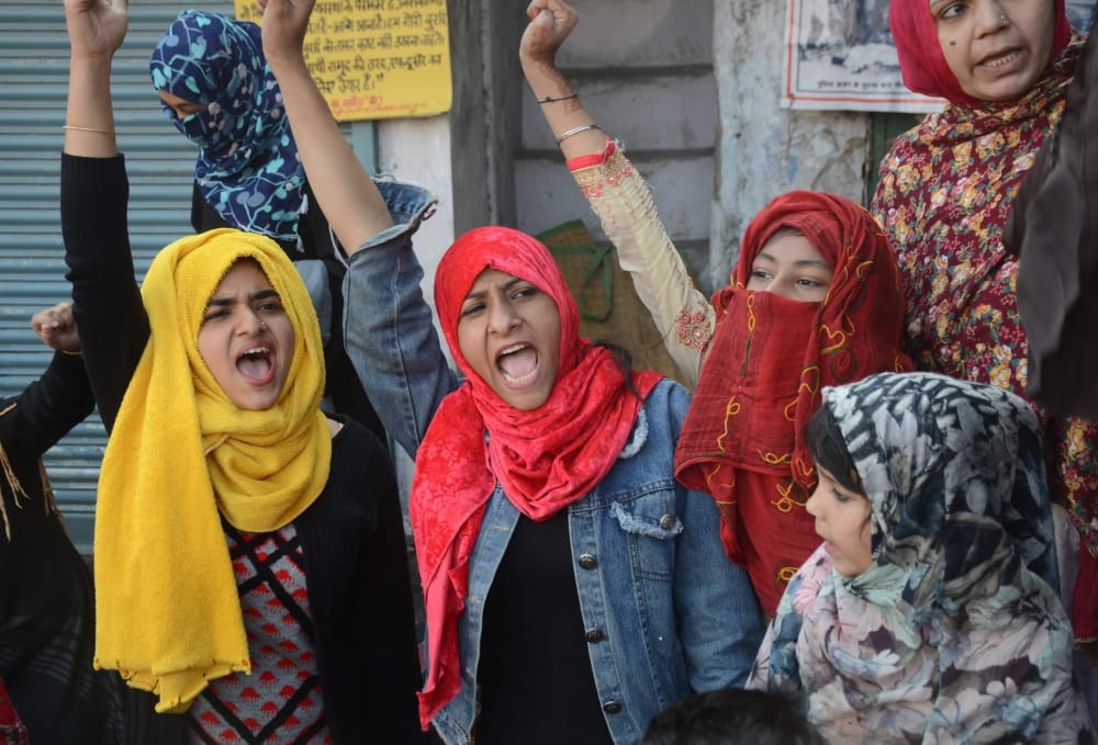 Shaheen bagh in haldwani : Muslim Women Protest against Caa