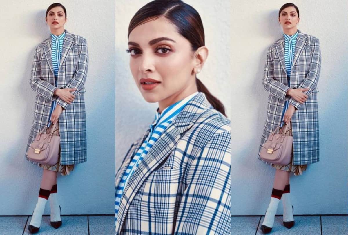 deepika padukone davos look 2020 purple gown to skirt with socks are in trend
