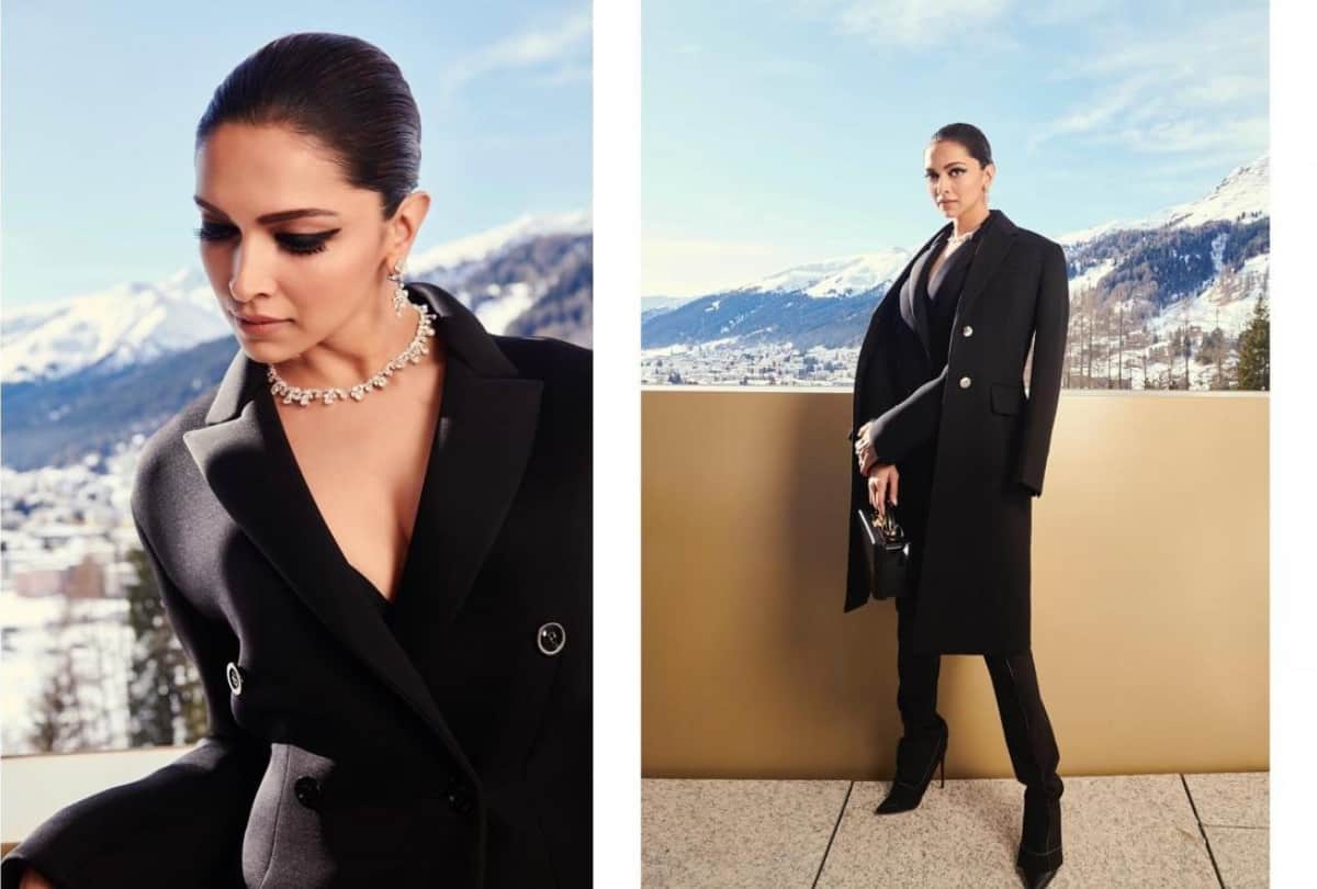 deepika padukone priyanka chopra in davos to kiara advani in formal look stylish in all black outfit