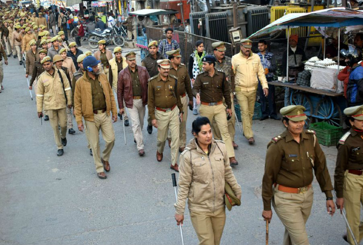 Republic Day 2020 Border Scheme Applied in Kasganj Police On High Alret