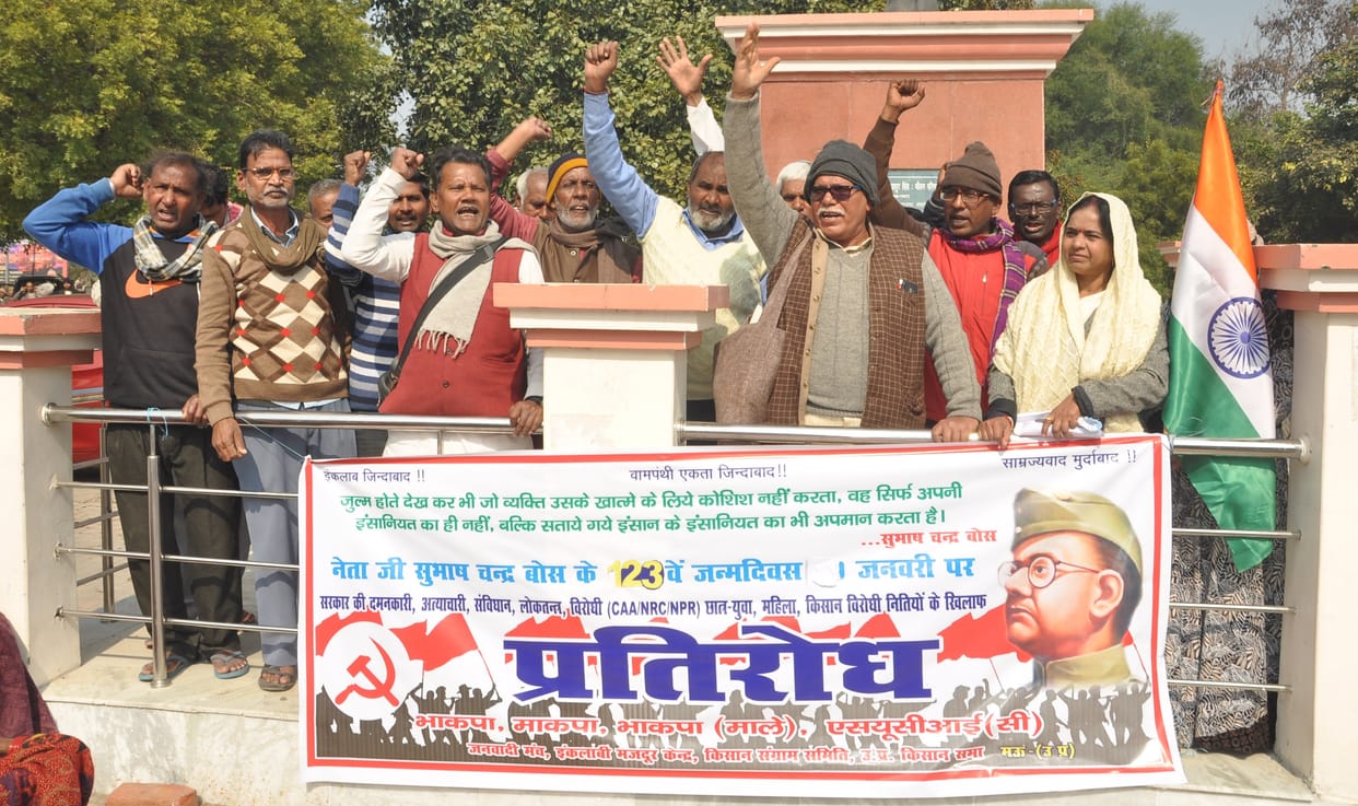 Left activists protest against CAA, NRC