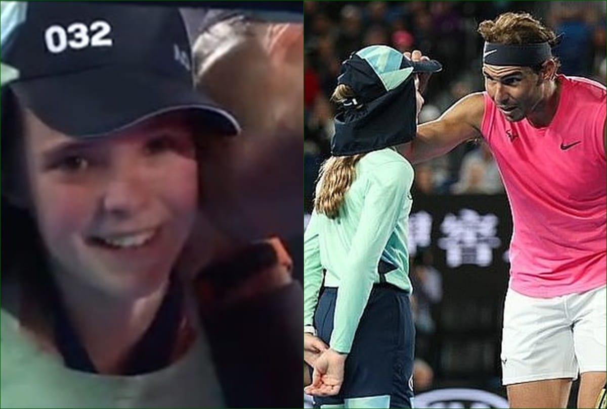 Australian Open Rafael Nadal winning heart with his Heartwarming gesture meeting ball girl Anita