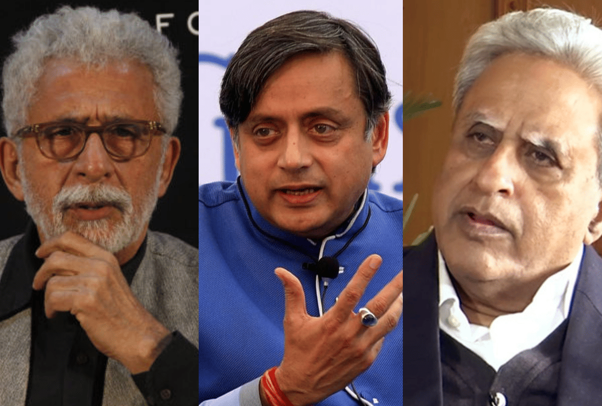 Shashi Tharoor support Naseeruddin Shah and reply to Swaraj Kaushal Anupam Kher