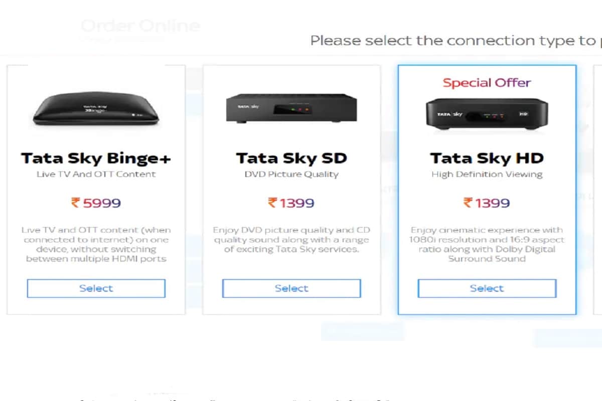 Tata Sky HD Set Top Box Price cut in India by Rs 100 Now Priced at Rs 1399