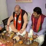 अमित शाह और मनोज तिवारी