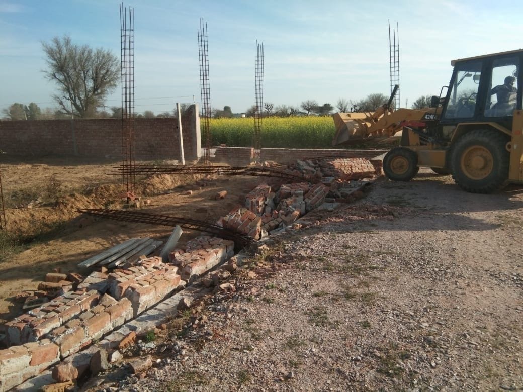 allegal colony destroyed