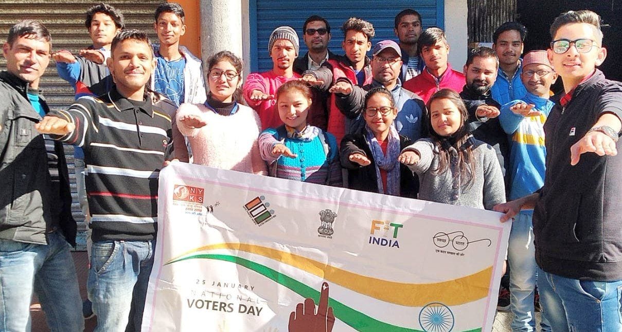 Oath of voting administered to voters