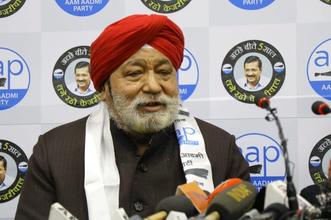 Delhi Assembly Election 2020: BJP Harsharan singh balli joins AAP