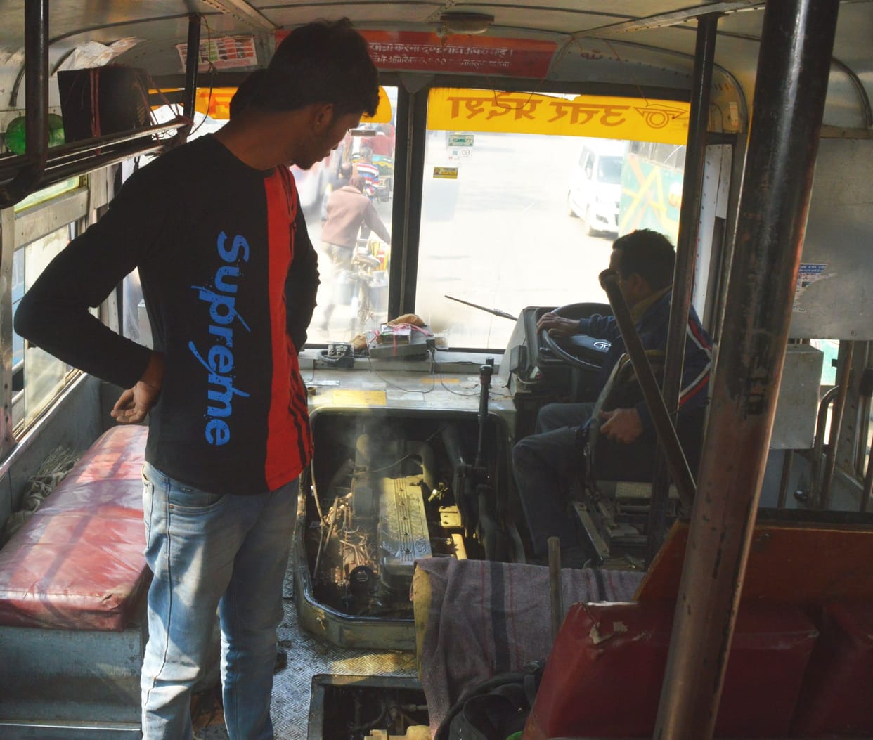 smog in bus