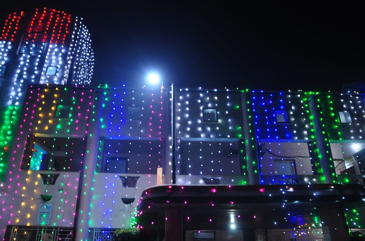 Buildings bathed in colorful light, programs will be celebrated today