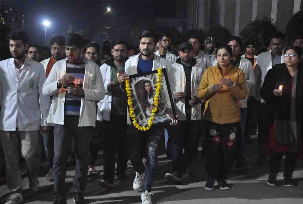 Outrage among medical students after the death of MBBS student Amrita