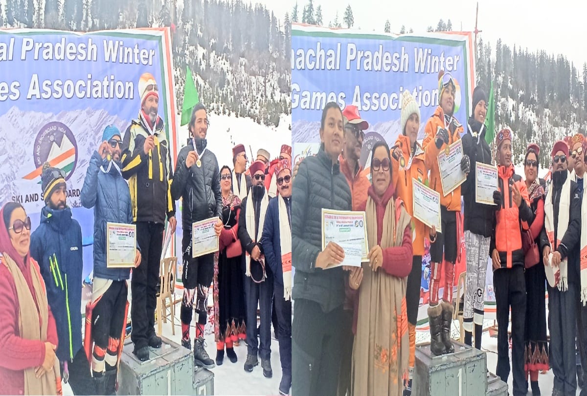 Aanchal Thakur and Heera Lal won gold medals in skiing competition