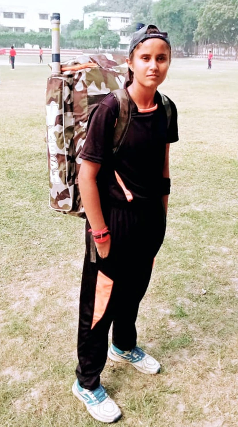 Varnika made a place in the state under-16 cricket team