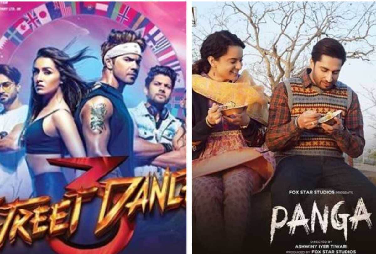 kangana ranaut film panga and varun dhawan film street dancer 3d box office collection