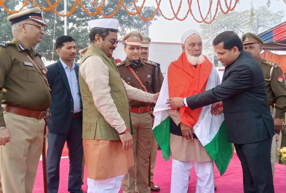 Padm shree Mohammed Sharif honoured on Republic Day.