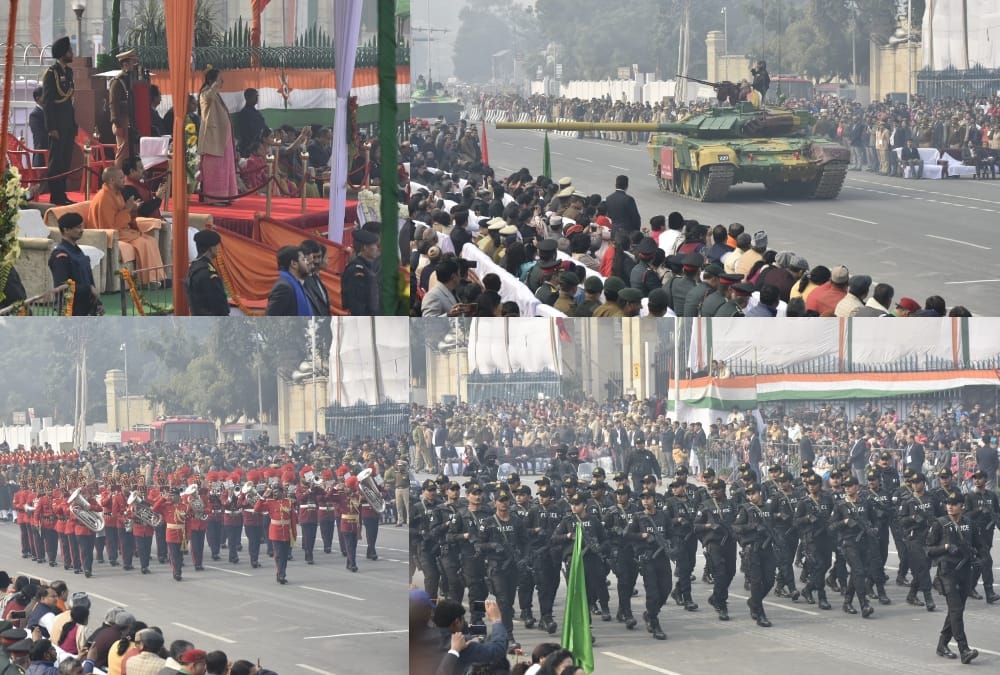 Celebration of Republic day in Lucknow.
