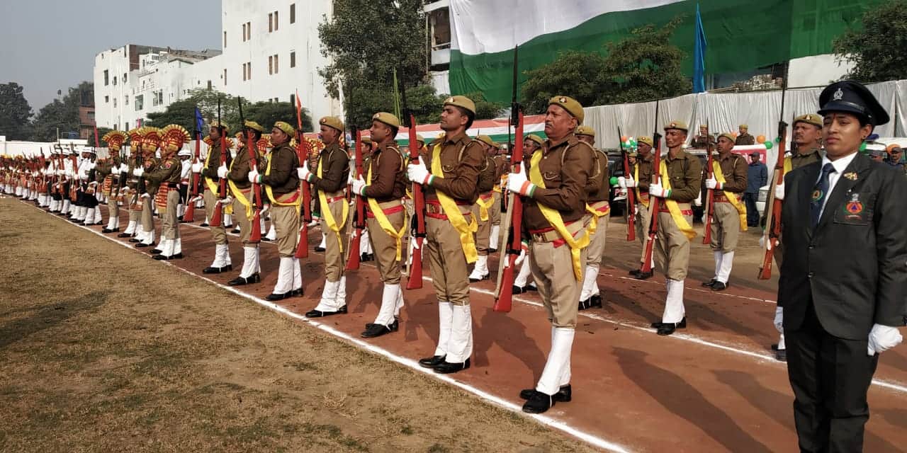 republic day 2020, adg zone daava sherpa attend police line main event at gorakhpur