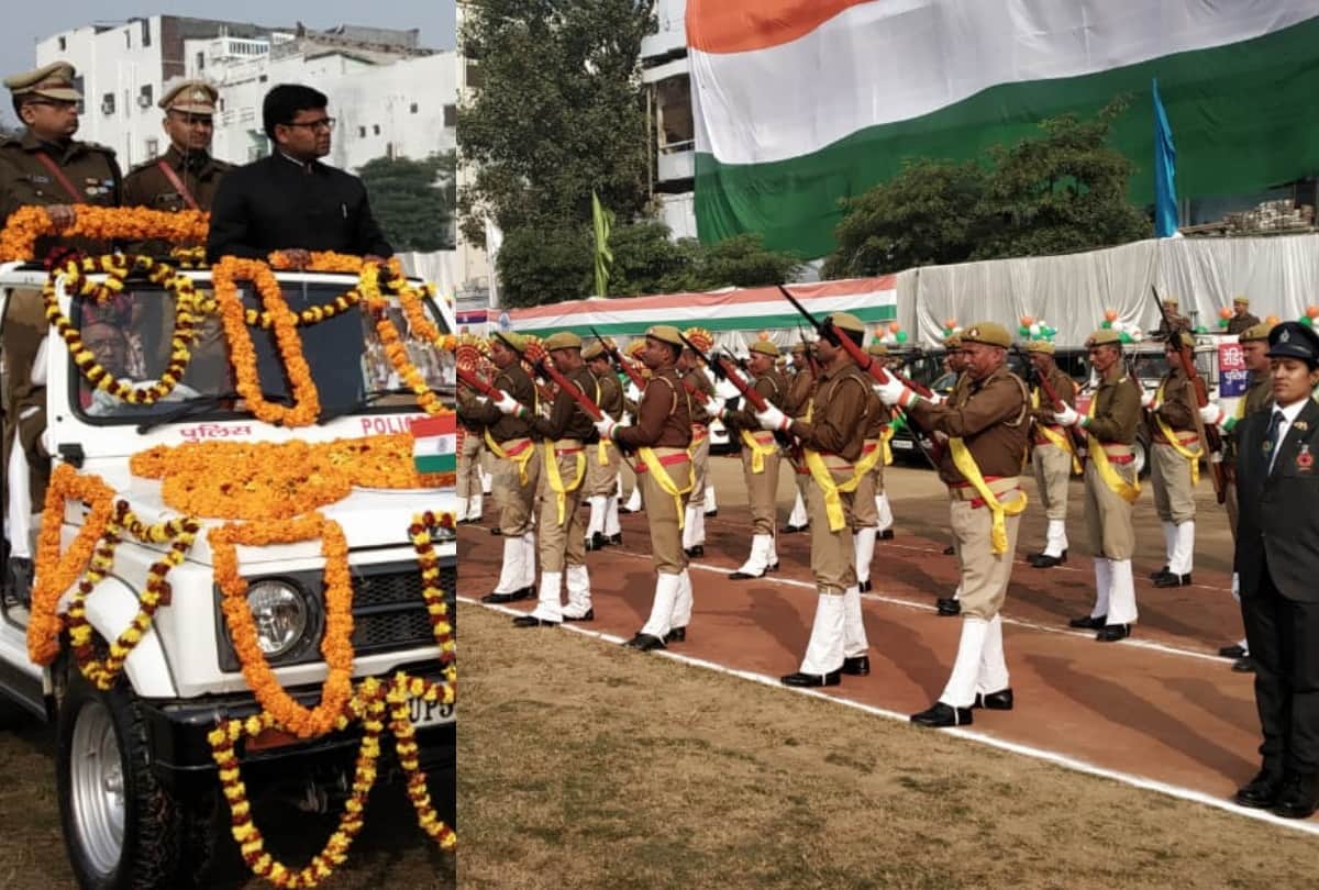 republic day 2020, adg zone daava sherpa attend police line main event at gorakhpur