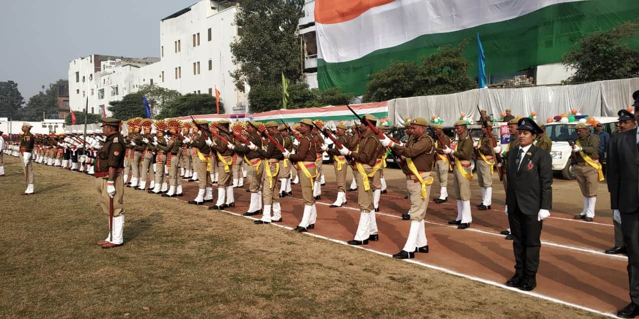 republic day 2020, adg zone daava sherpa attend police line main event at gorakhpur