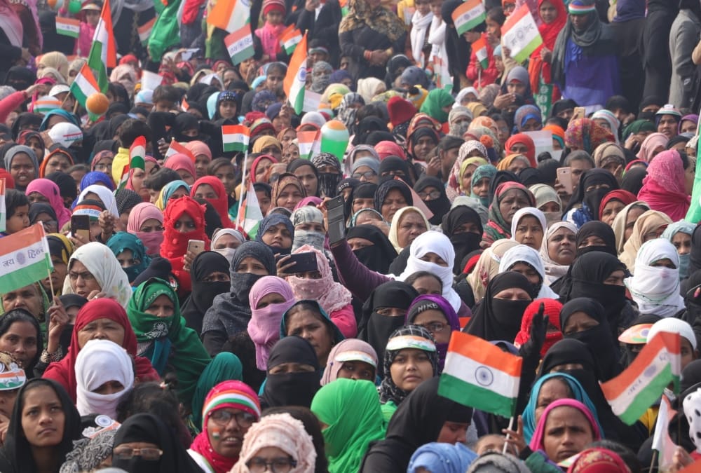 Women protesting against CAA celebrated Republic Day.