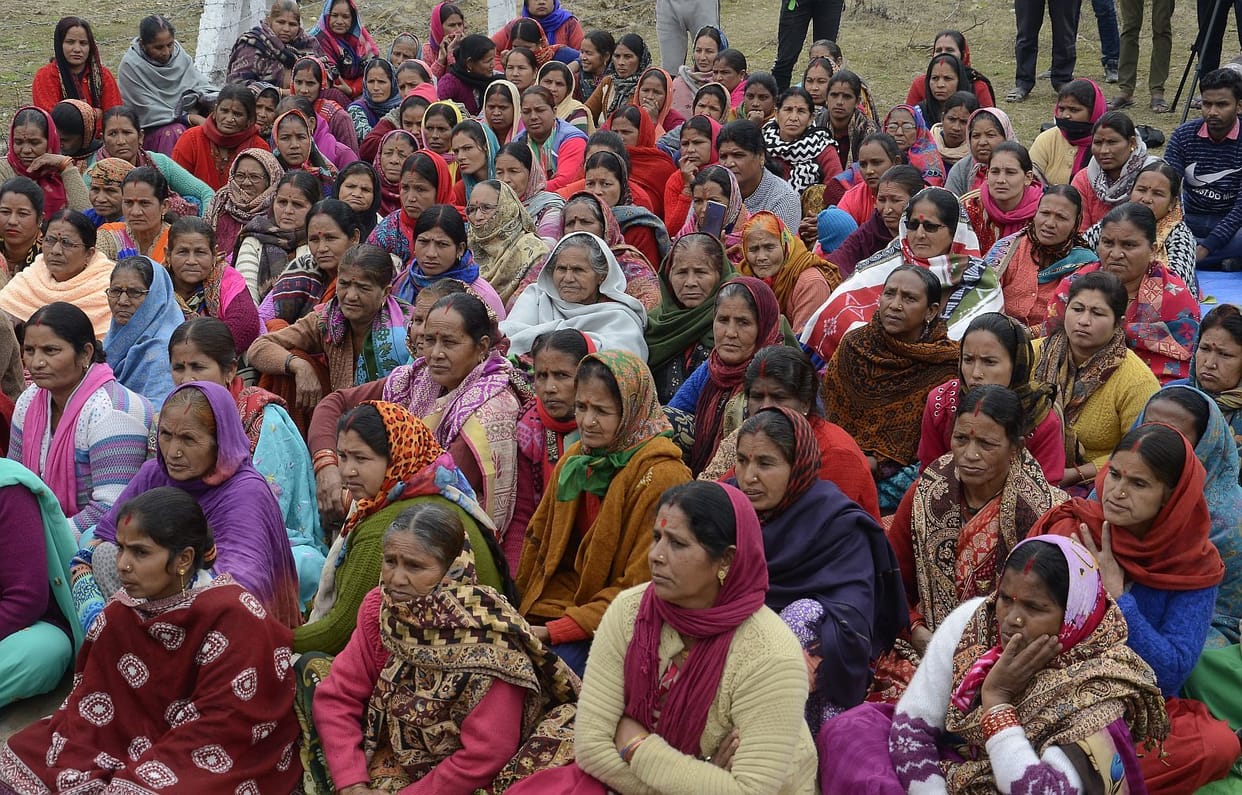 railway project affected Demonstration continues