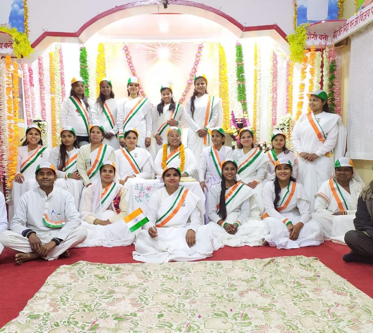 Tricolor waved with pride, patriotic programs boomed