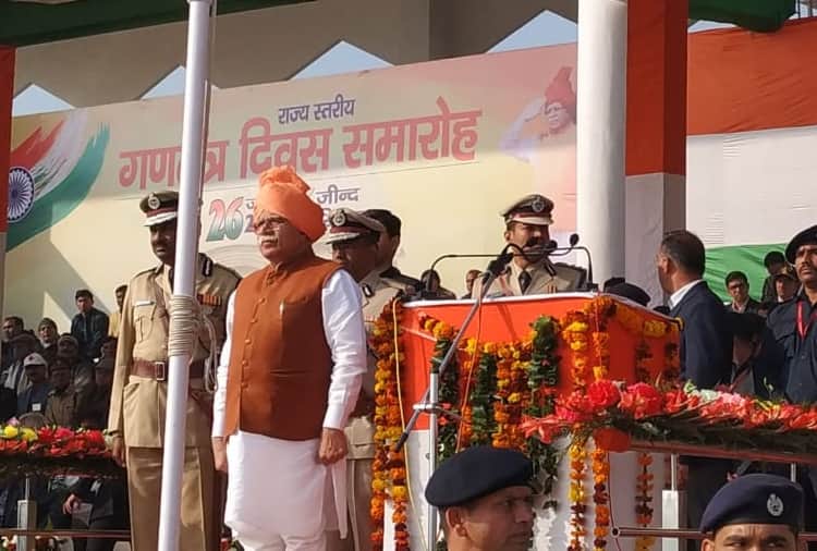 Haryana CM Manohar Lal in different style on republic day 2020