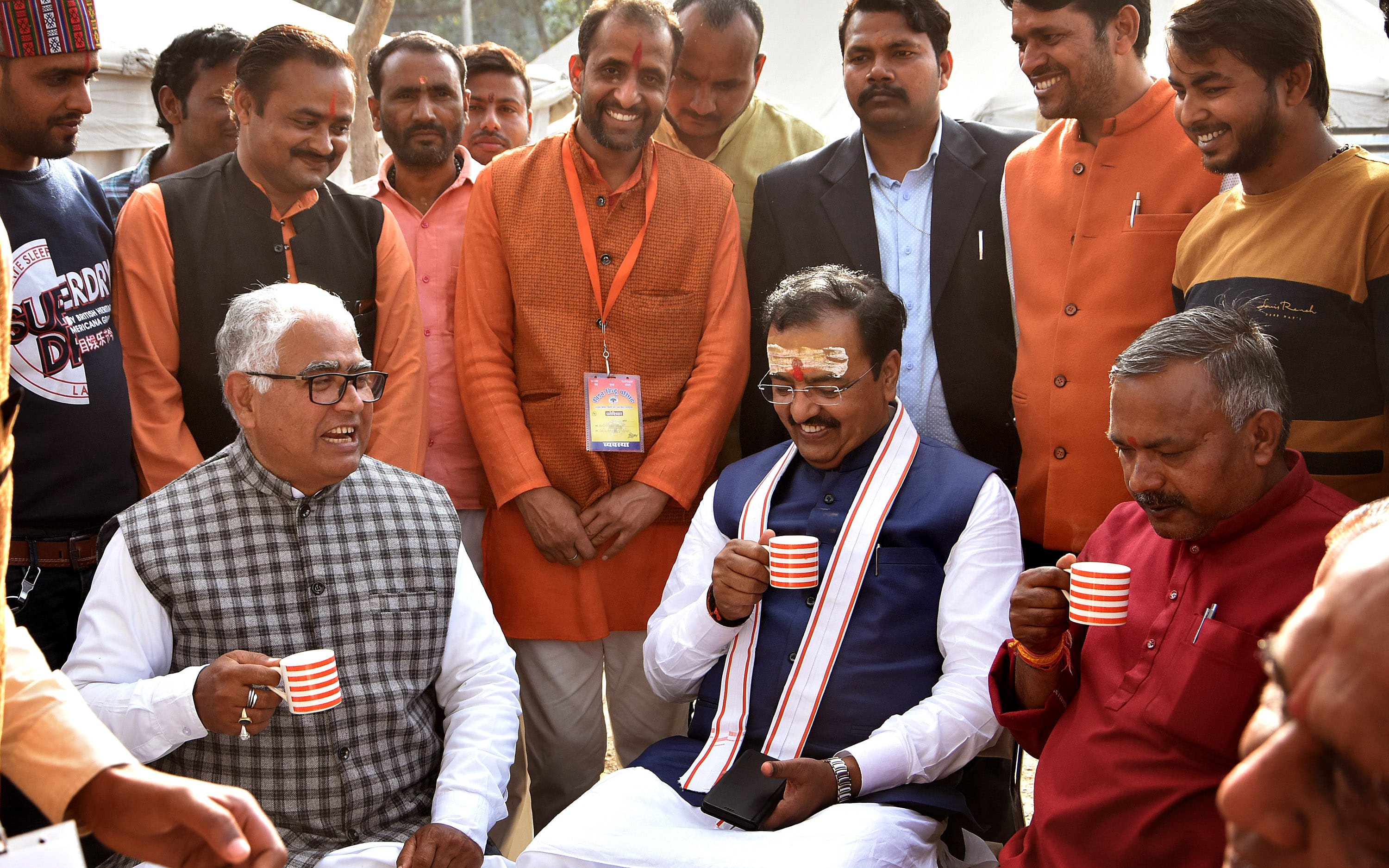 Deputy CM Keshav reached VHP camp, worshiped Ram temple model