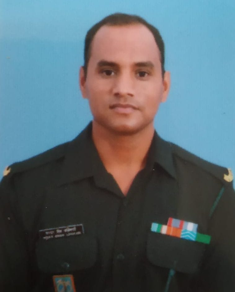 Havaldar Indra Singh of Majkhali received the army medal