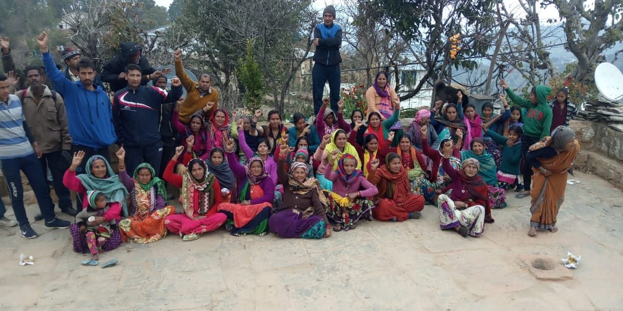 Villagers angry over not building road