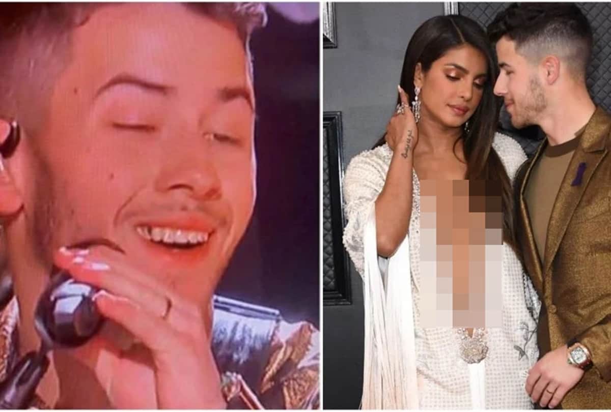 Grammy 2020 Priyanka Chopra Husband Nick Jonas with spinach in his teeth Memes Goes Viral