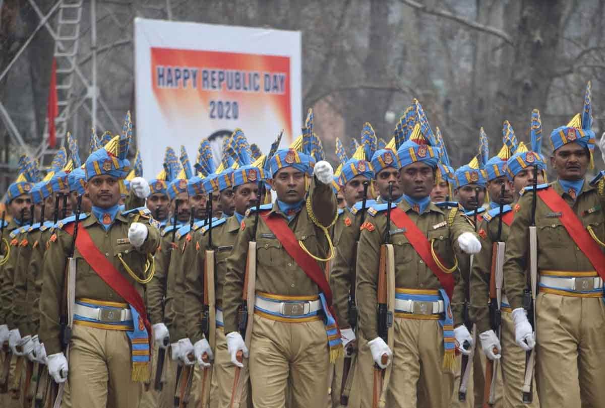 Republic Day 2020 celebration in srinagar jammu kashmir