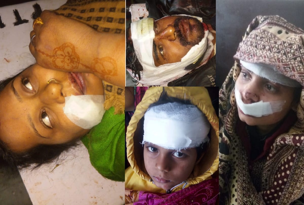 road accident near gulriha, wife and mother in law died, four serious injured
