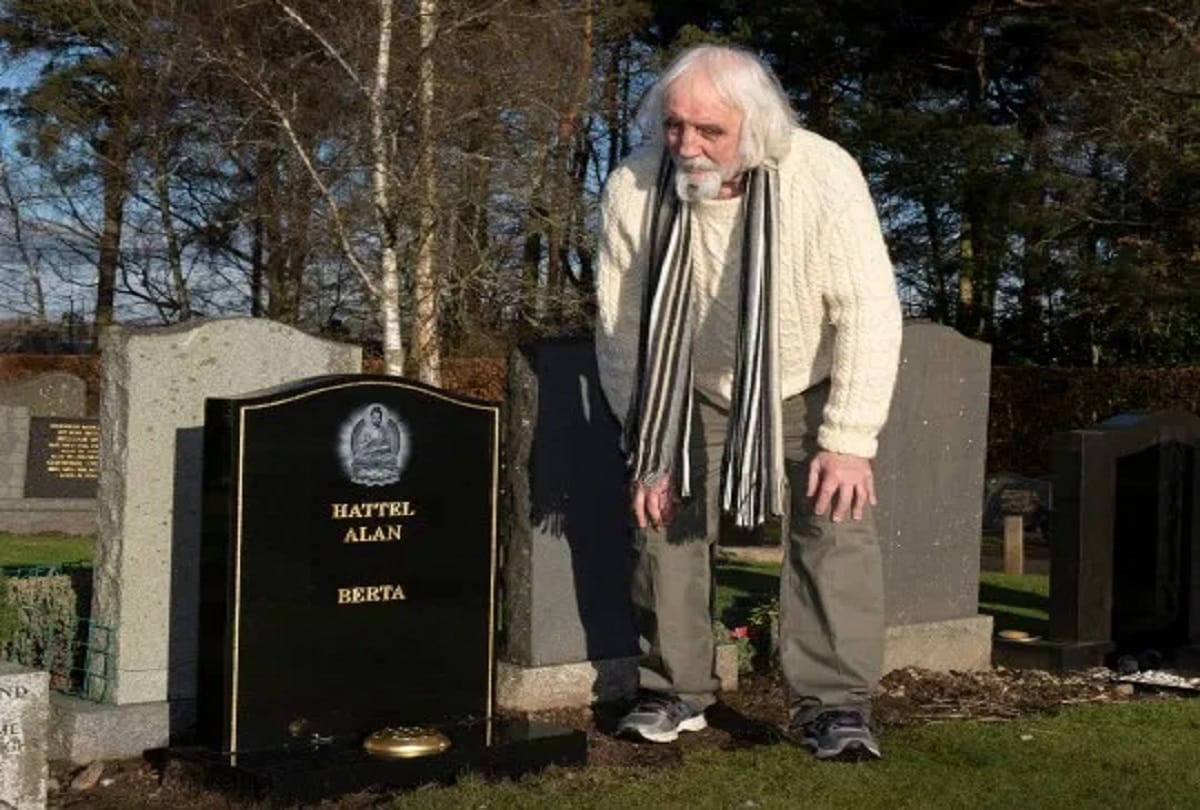 old Man Shocked To Find His Own Grave In Cemetery in Scotland