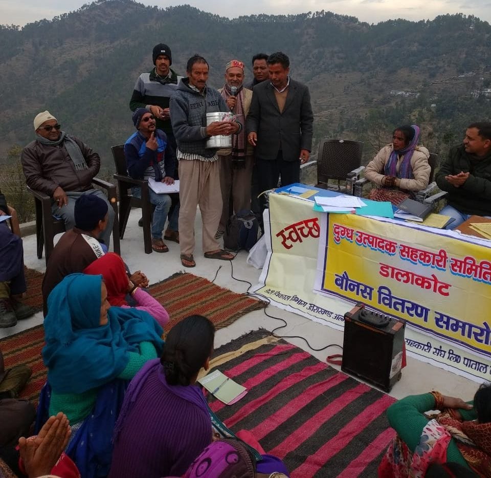 Girish Dalkoti topped in milk production