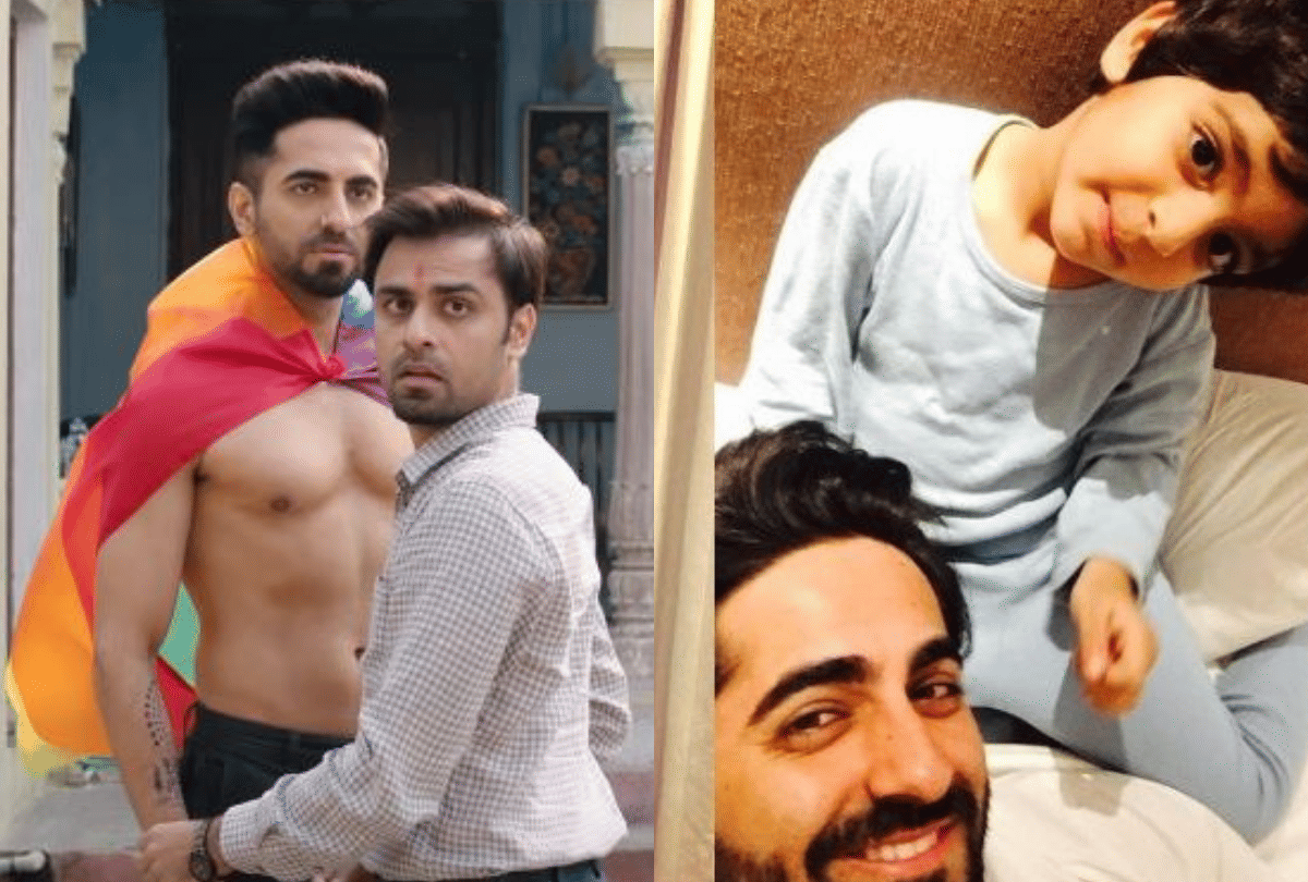 ayushmann khurrana son reaction to see him in gay character in Shubh Mangal Zyada Saavdhan