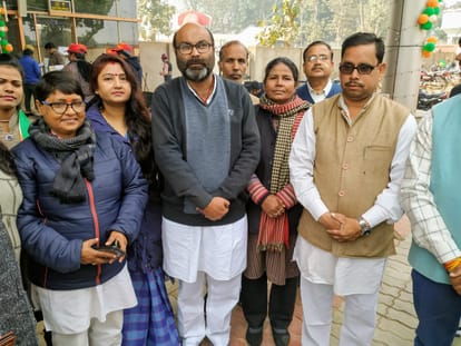 Congress leader Nasimuddin siddiqui visit in gorakhpur