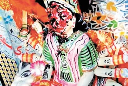 देवी मंदिर में तोड़फोड़