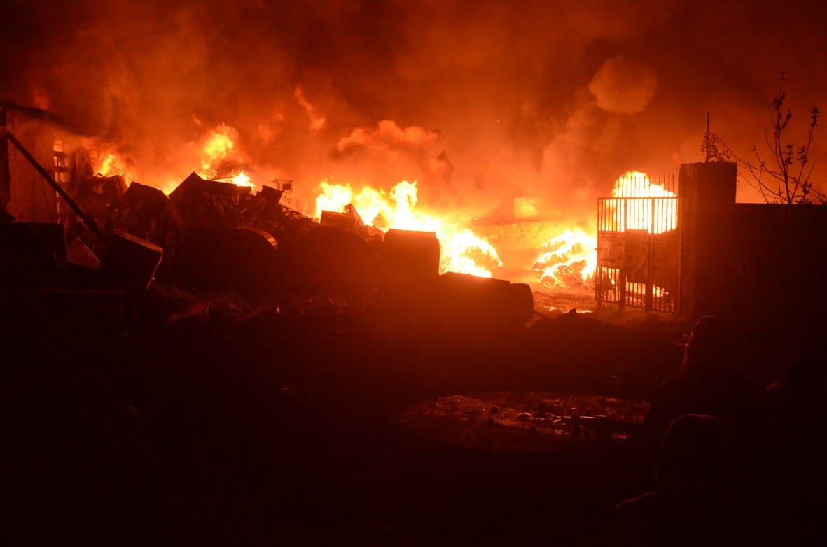 Heavy fire in store in BSNL, loss of more than eight crore