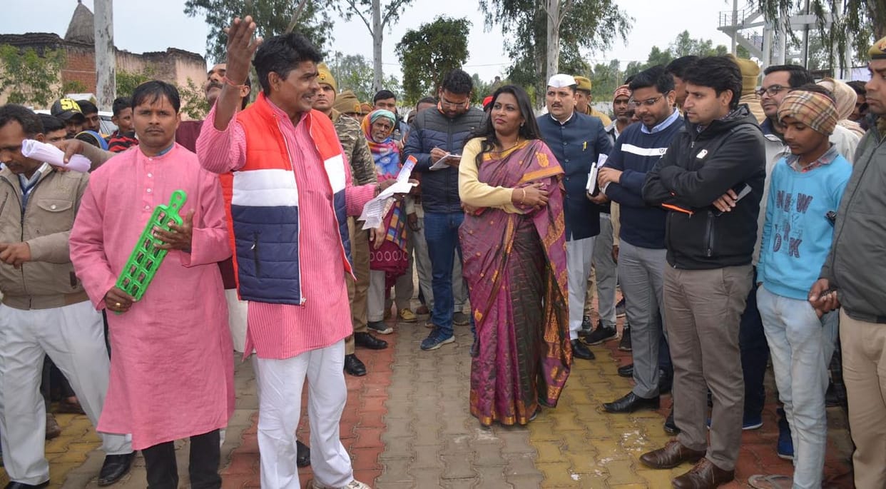 Development works of villages along the Ganges