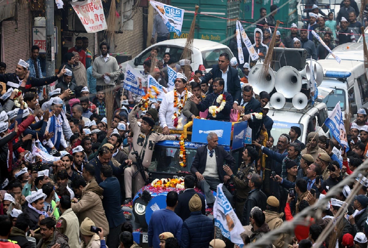 Activists from across the country came out to campaign for AAP in delhi assembly election