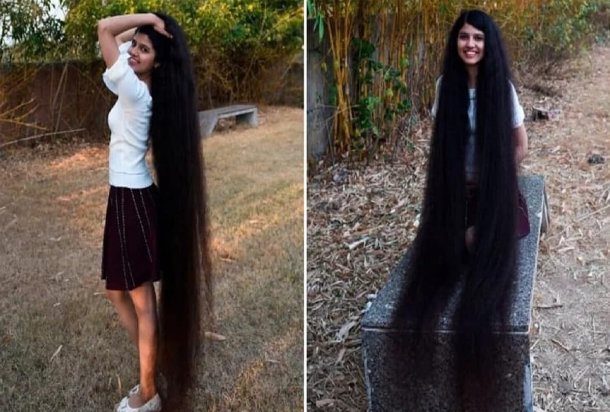 Nilanshi Patel holds the Guinness World record for longest hair in the world