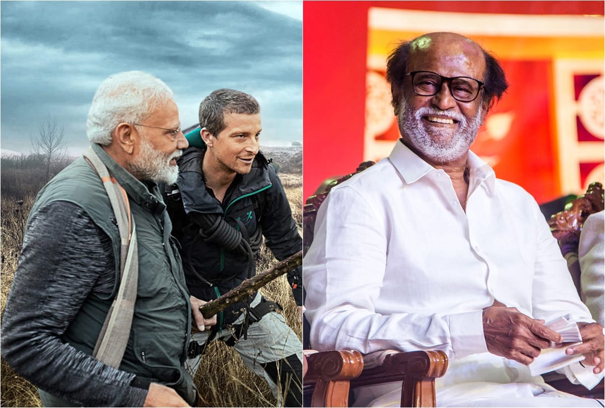 bear grylls likes pm narendra modi says to rajinikanth