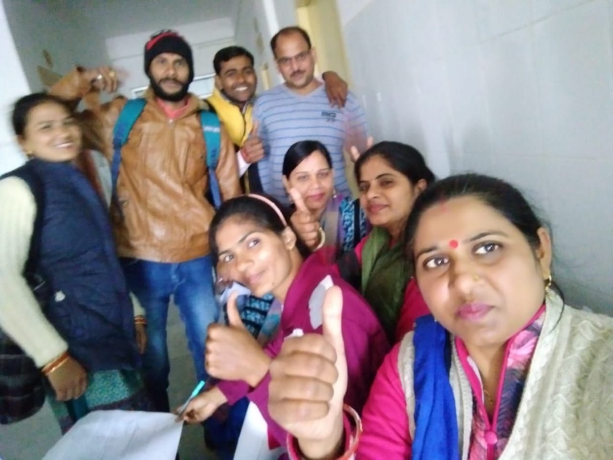 CMS of District Hospital joins 11 nurses on duty