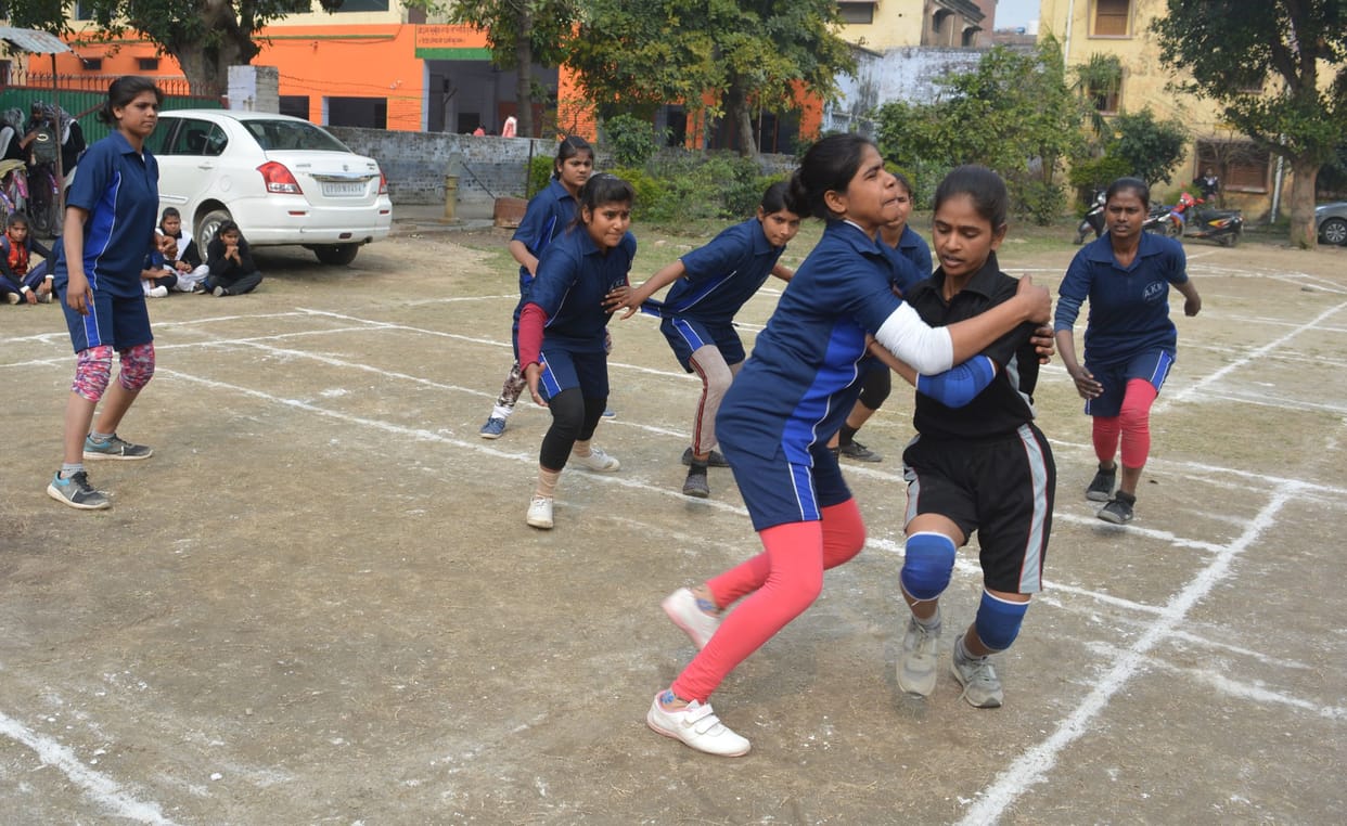 BA 2nd year team won kabaddi match