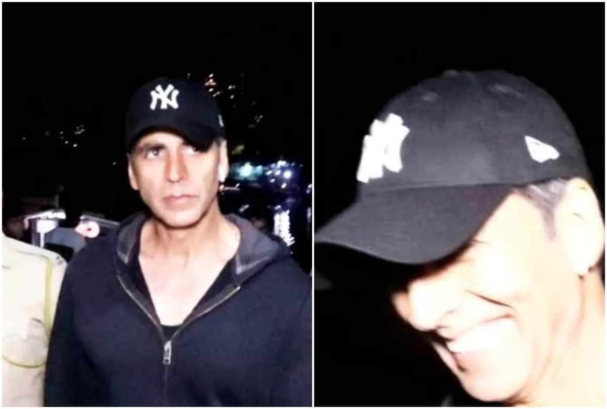 Akshay Kumar tries to run away from Photographers video viral