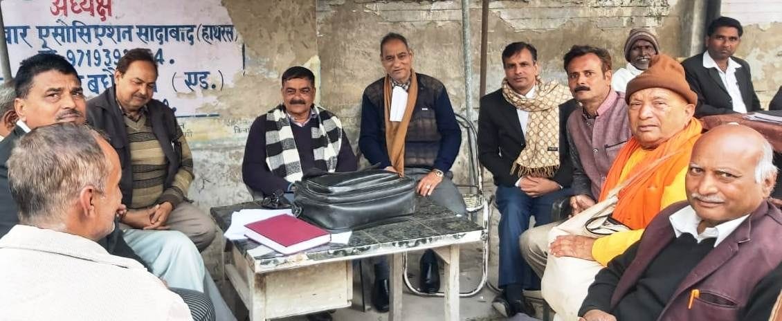 Hathras: Advocates start indefinite strike in Sadabad, protest
