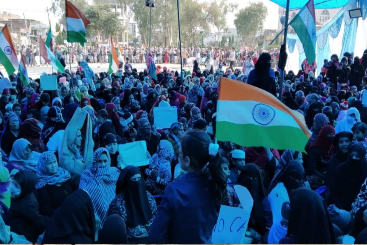 Muslim women protest continues on third day against CAA NPR NRC in deoband