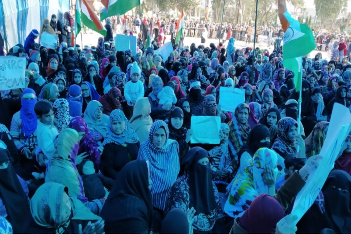 Muslim women protest continues on third day against CAA NPR NRC in deoband