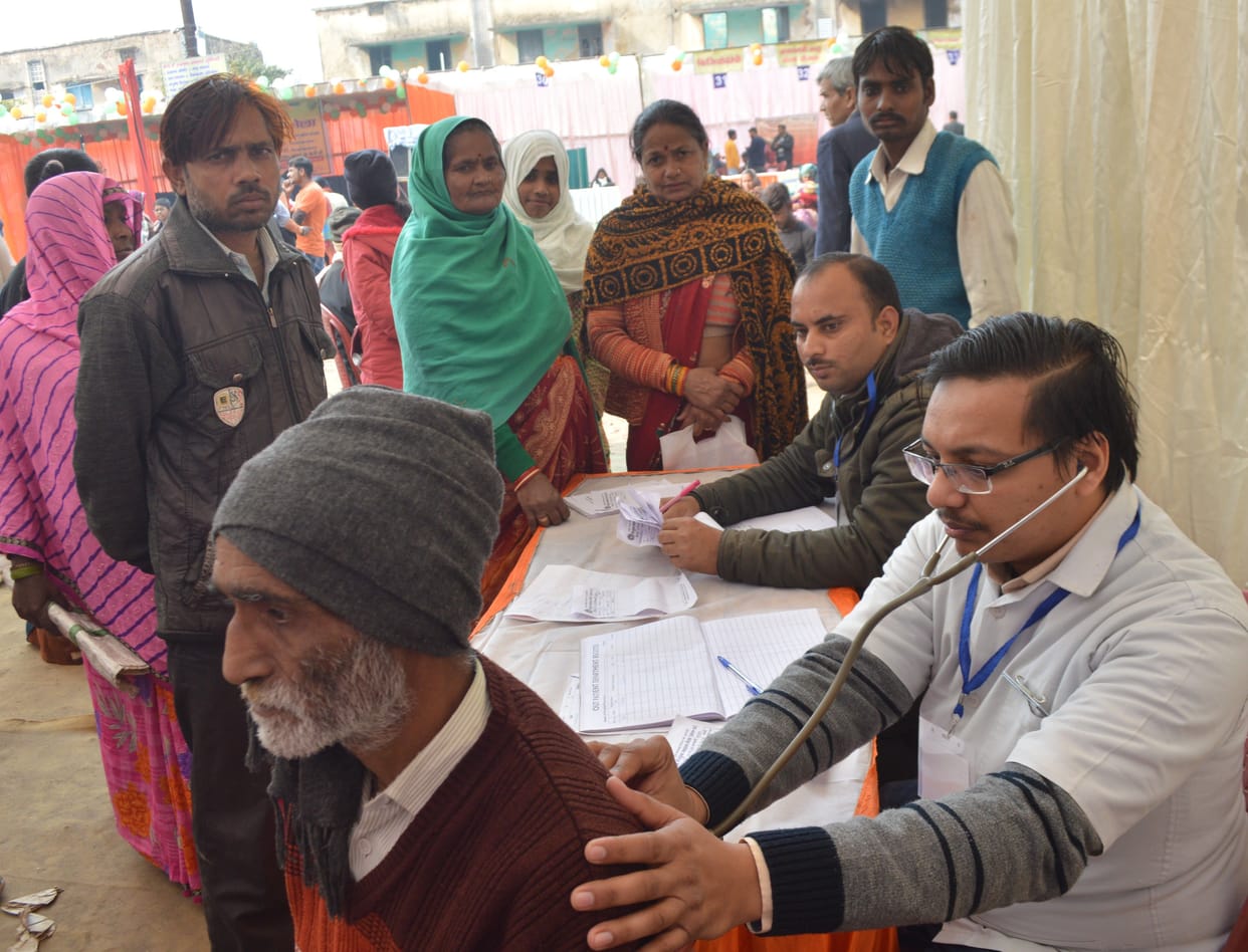 Hathras: Vaccination and breastfeeding message delivered at the health fair